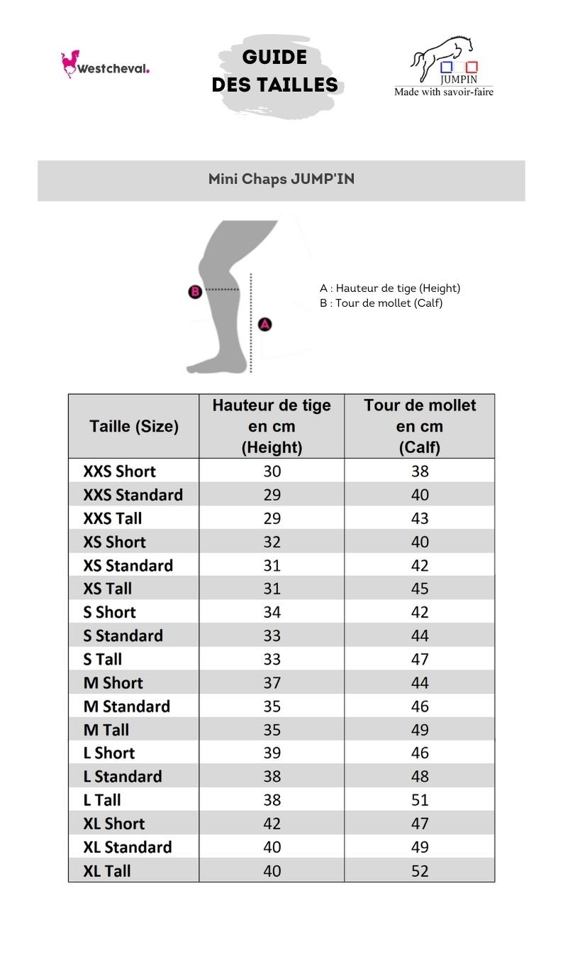 Mini chaps en daim adulte et enfant pour l'equitation